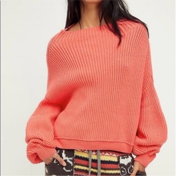 Free People Emma Mock Neck Cable Knit Sweater in Jewel tone - Picture 15 of 15